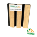 Tasseaux décor int - 2400 x 600 x ép22mm - CLASSIC placage CHENE feutrine NOIRE